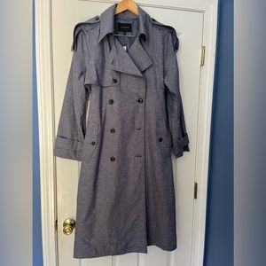 Banana Republic Linen Trench denim color Size L